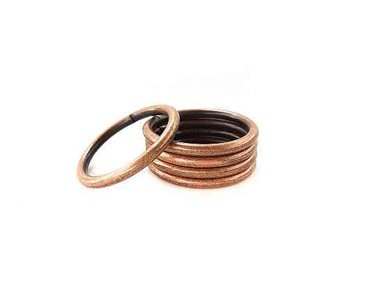 Кільця для металевого кованого карниза (колір мінь, пак 10 шт.) 25 мм Бровари