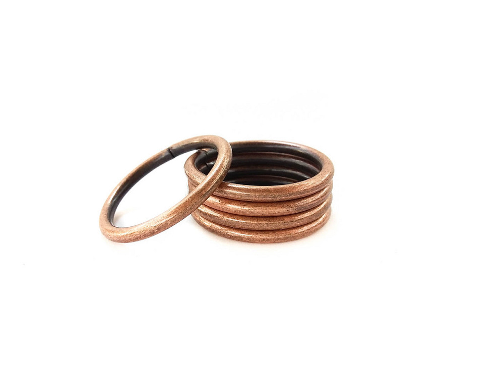 Кільця для металевого кованого карниза (колір мінь, пак 10 шт.) 25 мм Бровари - фото 1