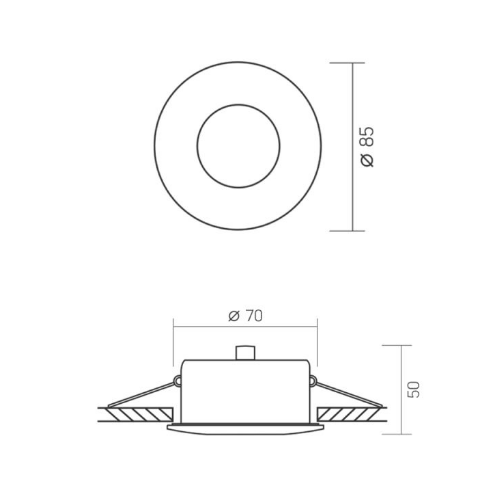 LED Світильник врізний під лампу GU10 круглий білий VL-SPF10R-W Videx Житомир - изображение 5