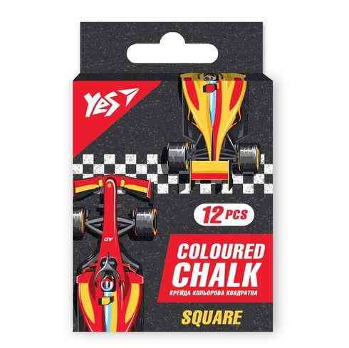 Крейда кольорова 12 шт. "Yes" Race legend квадратна, 400470 , шт Київ