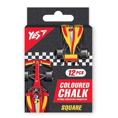 Крейда кольорова 12 шт. "Yes" Race legend квадратна, 400470 , шт Київ - фото 1