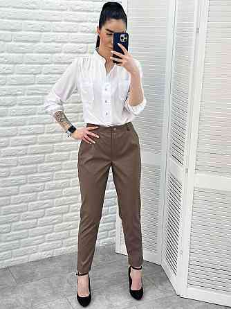 Прямі брюки з екошкіри "Arden" оптом | Розпродаж моделі Київ