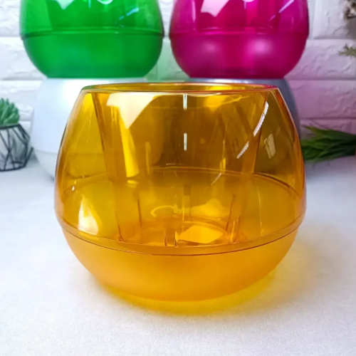 Вазон Сфера 14см бурштиновий Алеана Житомир - изображение 2