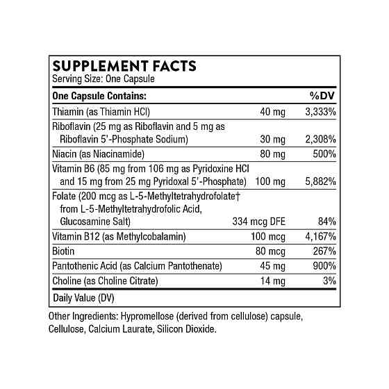 Витамины группы B Thorne B-Complex #6 60 капс Киев