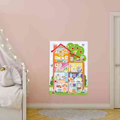 Набор для творчества Ses Creative з наліпками серії My first Затишний будинок (14476S) Винница