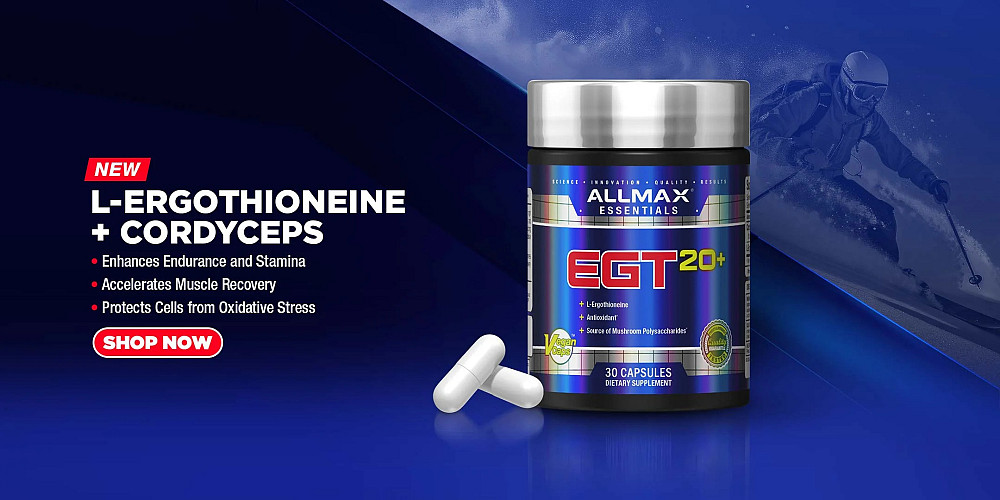 Ерготіонеїн AllMax EGT 20+, 30 Capsules Луцьк - фото 3