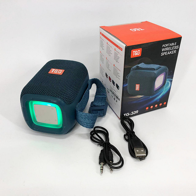 Bluetooth колонка с встроенной светодиодной подсветкой TG339, Bluetooth колонка с USB и AUX входом HL-72 Львов - изображение 7