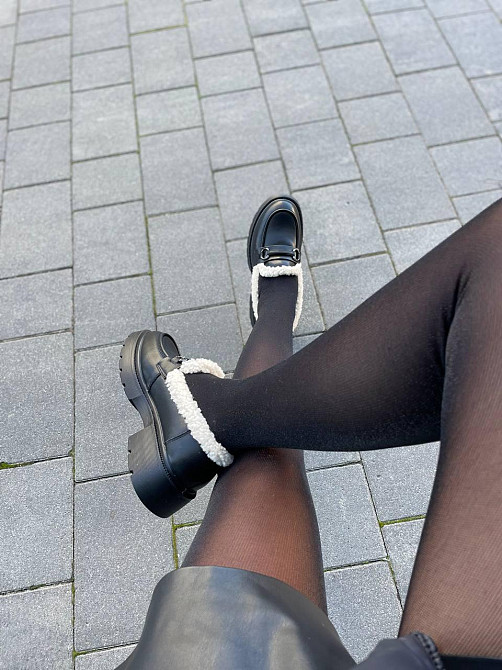 PLPS Лофери жіночі PLPS чорні натуральна шкіра низький хід 36-41 ( -1) Коломыя - изображение 5