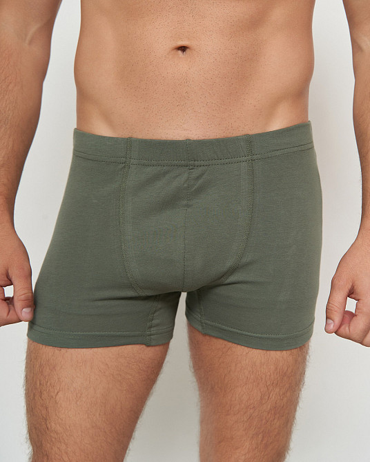 Боксери чоловічі однотонні Ozkan 12024 Хакі, M, L, XL, XXL Київ - фото 1