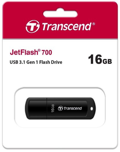 Flash Drive Transcend JetFlash 700 16 GB USB 3.1 Black (TS16GJF700) (6986636) Киев - изображение 2