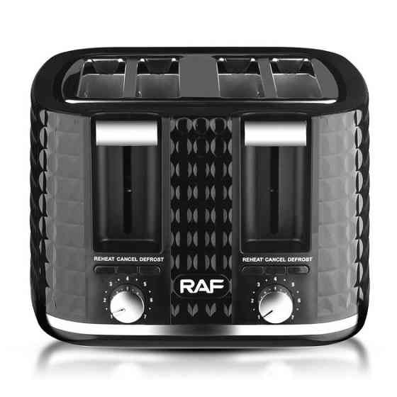 Тостер на 4 скибочки Domotec/RAF R-503 1500Вт піддон для крихт, 6 режимів обсмажування Київ
