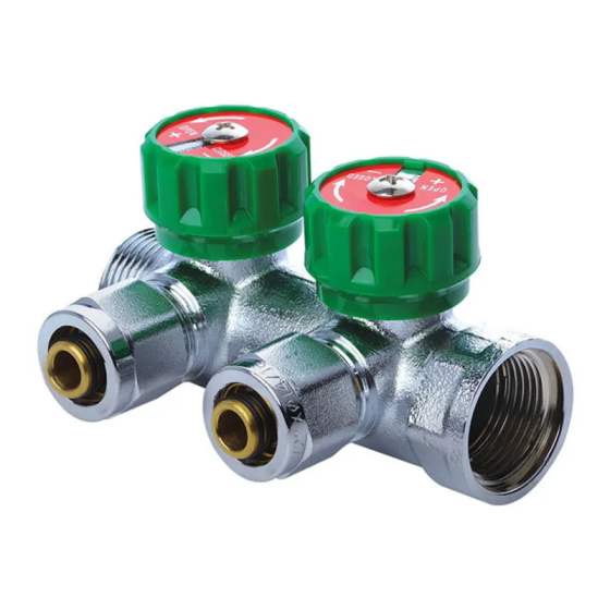 Колектор вентильний з фитингом KOER KR.1121-2 3/4"x2 WAYS (KR2650) Київ