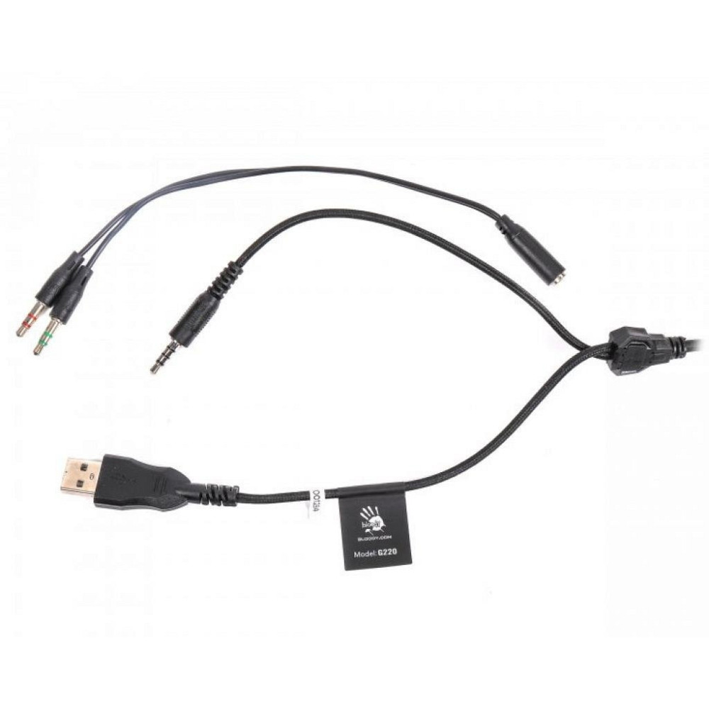 Гарнітура A4Tech Bloody G220 Black Чорний Харків - фото 14