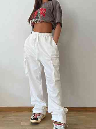 Штани карго жіночі трикотажні Молочний 48/52 Харків