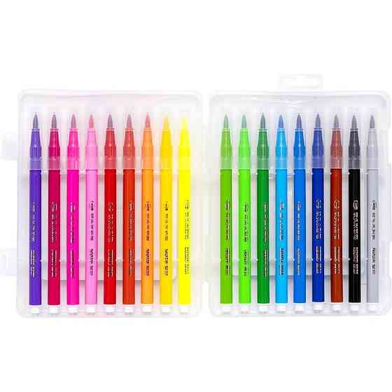 Детский набор фломастеров 215-18(Blue) 18 цветов Винница