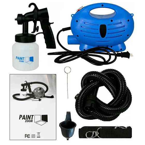 Фарборозпилювач 800мл Paint Zoom / Пістолет-розпилювач для фарби / Професійний фарборозпилювач Київ