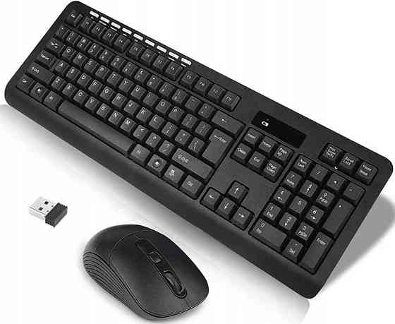 Набір 2 в 1 бездротова клавіатура та мишка CMK-329 8886, чорний Вінниця
