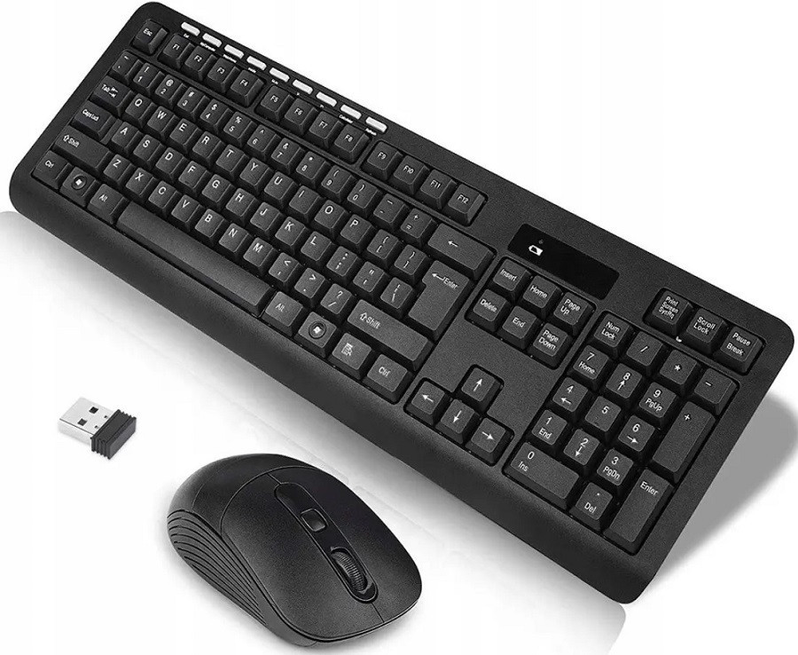 Набір 2 в 1 бездротова клавіатура та мишка CMK-329 8886, чорний Вінниця - фото 1