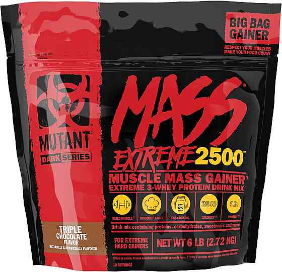 Гейнер Mutant Mass XXXtreme 2720g (Triple chocolate) Луцк