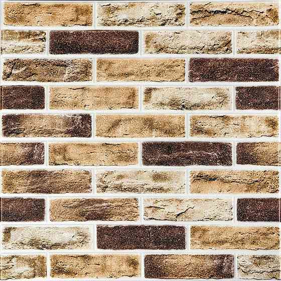 Самоклеюча 3D панель клінкер пісочний 700x700x4мм Клінкер пісочний цегла (415) SW-00000770 Київ