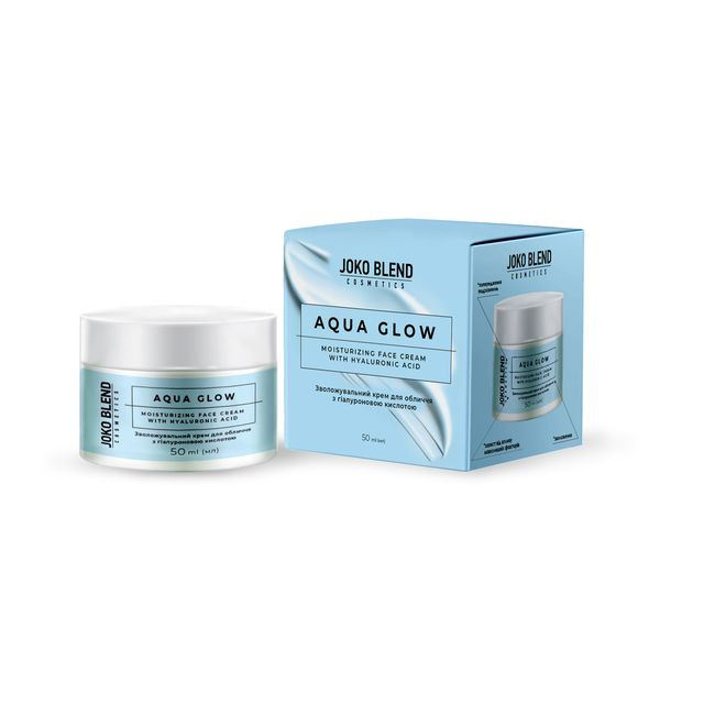 Зволожувальний крем для обличчя з гіалуроновою кислотою Aqua Glow Joko Blend 50 мл Київ - фото 1