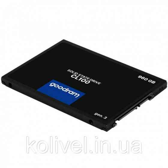 SSD 960Gb GoodRAM CL100 SATA III 2.5" TLC (SSDPR-CL100-960-G3) Київ