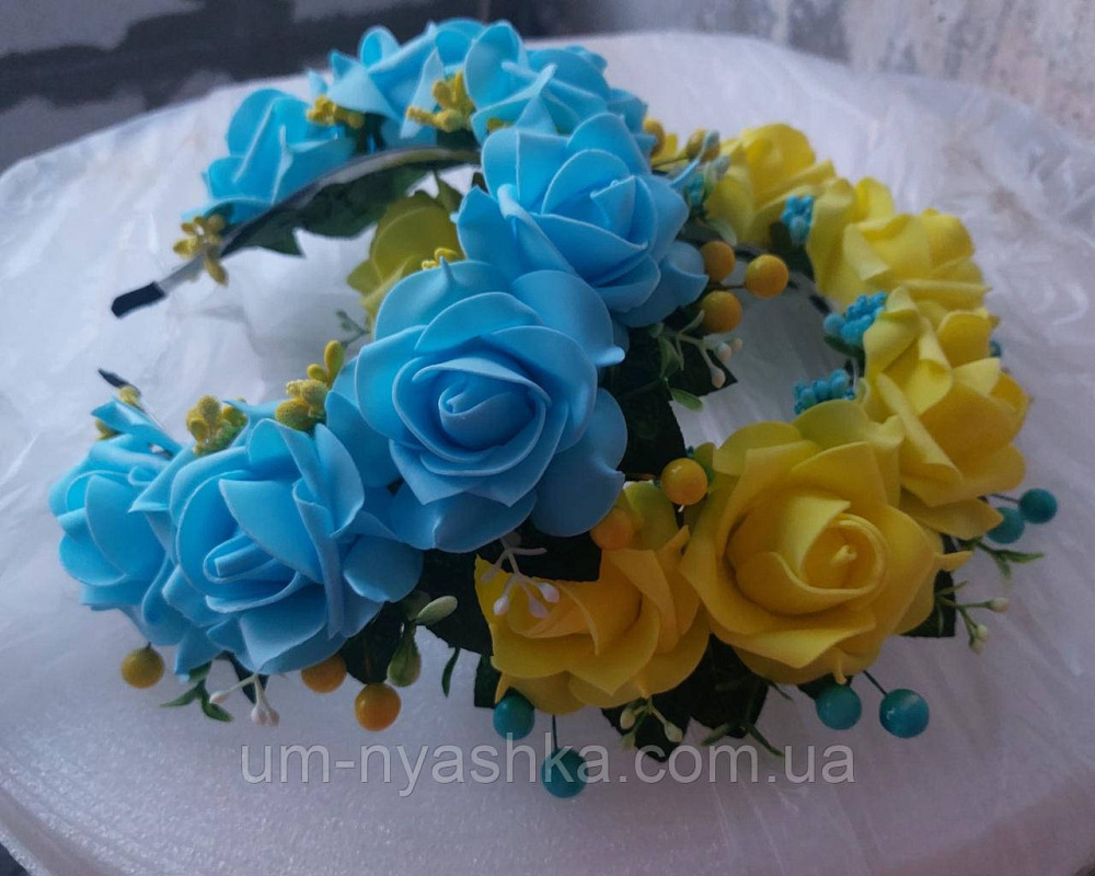 Віночок український жовто-блакитний Кривий Ріг - фото 1