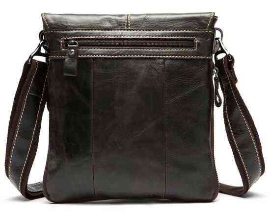 Кожаный мужской мессенджер Vintage 14849 Коричневый Киев