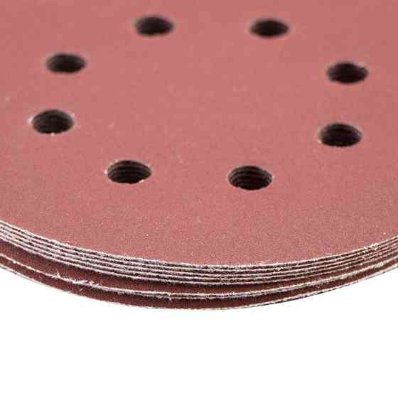 Коло шліфувальне 8 отворів Ø125мм P320 (10шт) SIGMA (9122731) Рівне