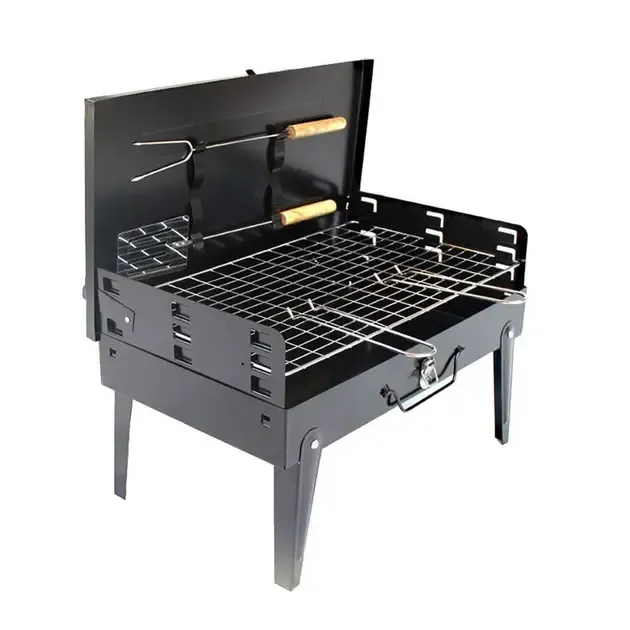 Складной мангал для барбекю Supretto чемодан переносной компактный CA-07 Коломия - фото 1