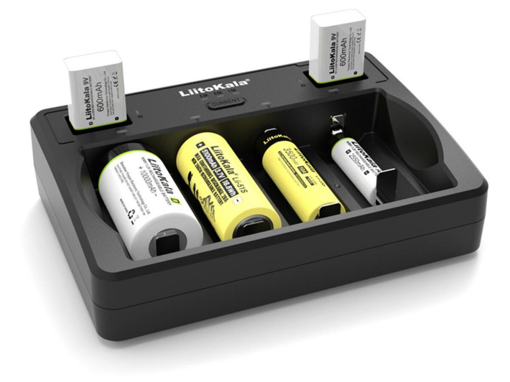 Універсальний зарядний пристрій Liitokala Lii-D4 на 4 канали (Li-ion, NiMH + NiCD + крона) Type-C Вінниця - фото 6