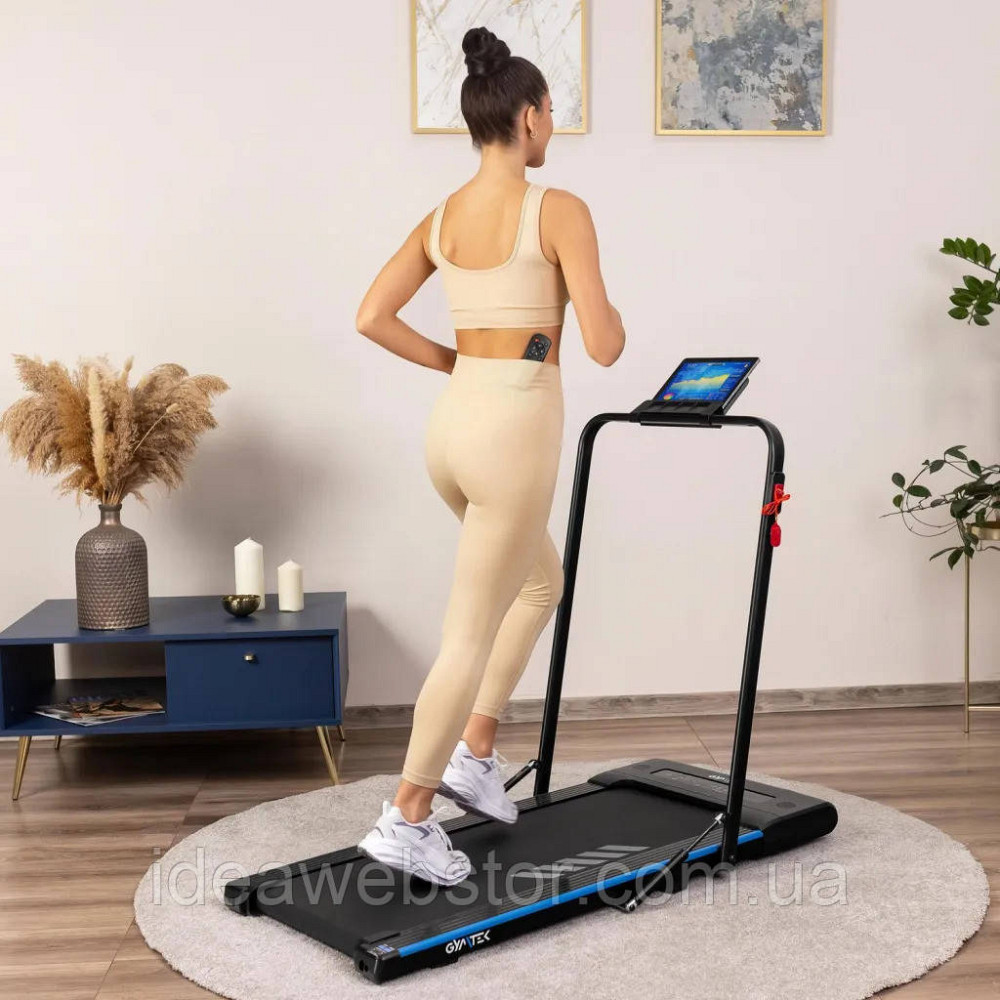 Бігова доріжка GYMTEK XT400 електрична складана для дому та офісу для ходьби та бігу до 10 кмч Bluetooth динаміки пульт ДК Київ - фото 12