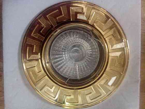 Спот - встраиваемый светильник 1хGU10х50W, золото, L6091  поворотный Днепр