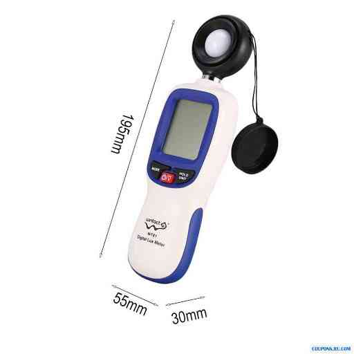 Цифровий люксметр (вимірювач освітленості + термометр) Bluetooth 200000 Lux WINTACT WT81B Одеса