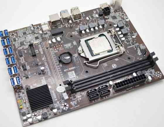 Материнская Плата для майнінгу B250C на 12 відеокарт + процесор Intel Celeron G3930 Київ
