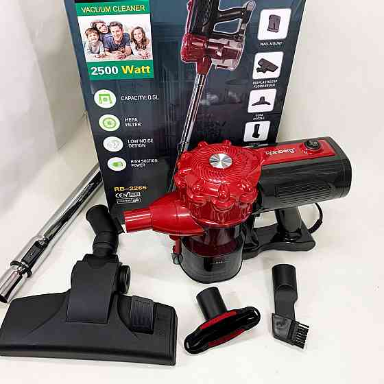 Пылесосы контейнерные домашние Rainberg RB-2265 2500 Вт, Пылосос для дома, Ручной колбовой пылесос EN-94 Киев