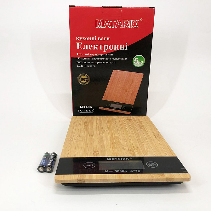 Электронные весы для продуктов MATARIX MX-406 5кг Wood, Весы пищевые, Точные ZO-325 кухонные весы Киев - изображение 8