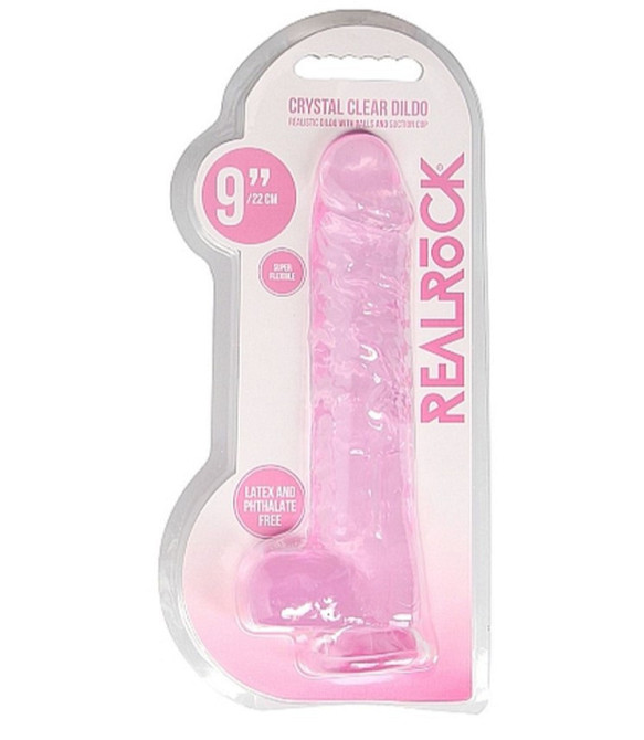 Фалоімітатор - Realrock Dildo 9" Pink Sex Aura Київ - фото 1