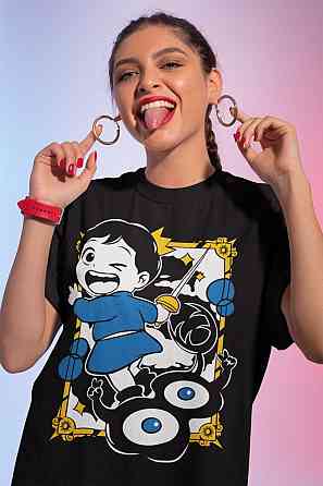 Футболка чоловіча з аніме принтом Шпигун і сім’я оверсайз (S/M/L) Чорний AnimeJ0487 Дніпро