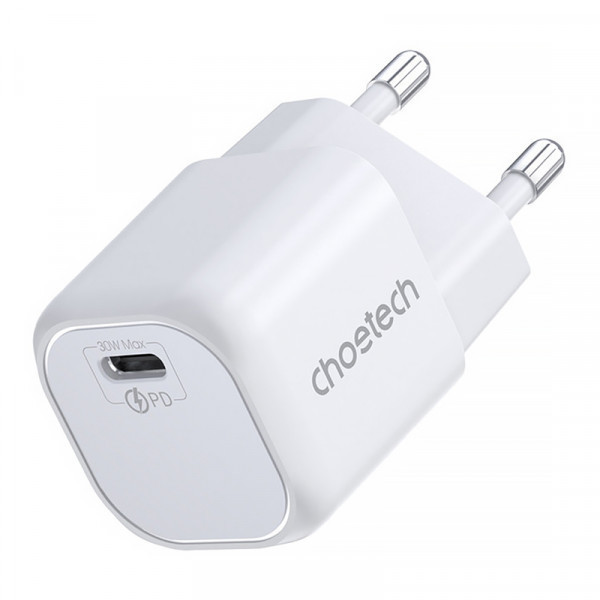 Зарядний пристрій 1хUSB-C 30W PD QC3.0 PD5007 білий Choetech (PD5007-EU-WH) Киев - изображение 1