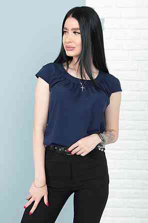 Жіноча блузка літня "Motylek" оптом 46, Темно-синій Київ