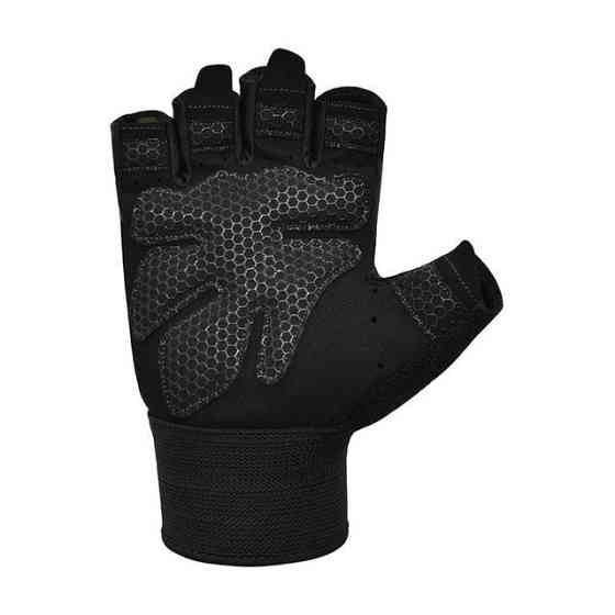 Рукавички для фітнесу RDX W1 Half Black Plus M Каменское