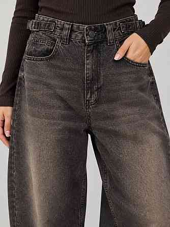 Джинси жіночі It’s Basic 2961-2W6-62 WIDE LEG baggy з регулюванням пояса коричневі, коричневий, 34, 34, 70 см, 97 см Київ