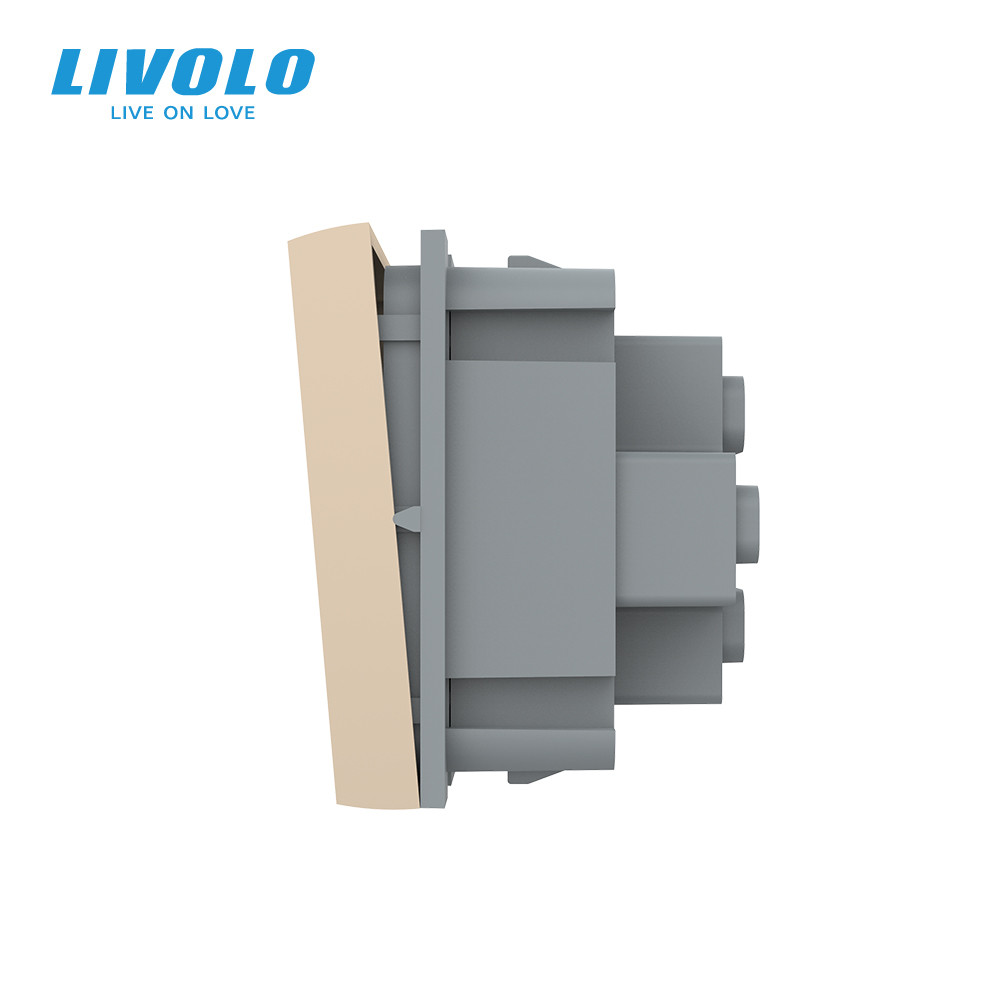 LIVOLO Прохідний вимикач LIVOLO, золотий, модуль без рамки (VL-FCMKS-2AP) Коломыя - изображение 5