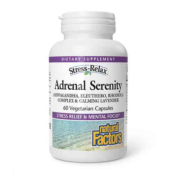 Для наднирників Natural Factors Adrenal Serenity Stress-Relax 60 капс Київ