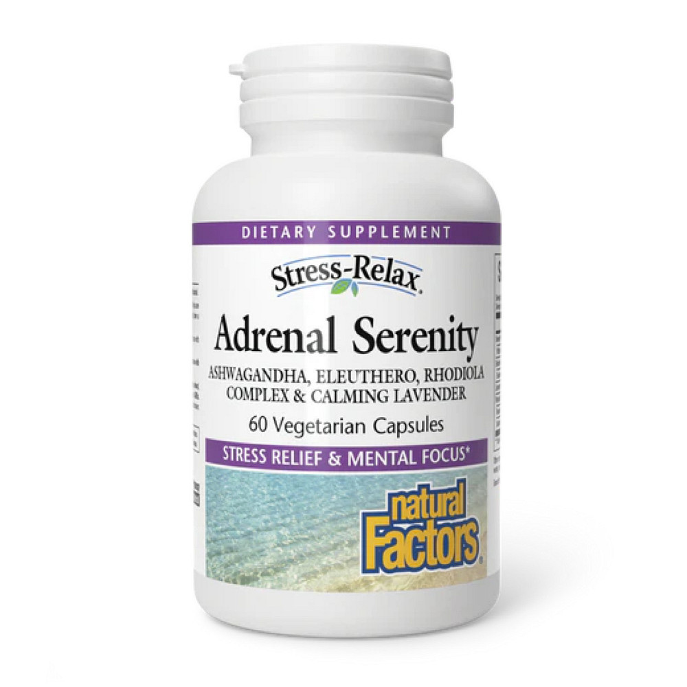 Для наднирників Natural Factors Adrenal Serenity Stress-Relax 60 капс Київ - фото 1
