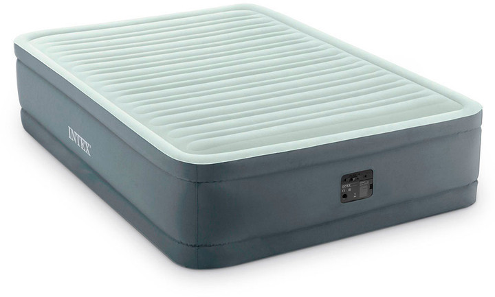 Надувная одноместная кровать Intex со встроенным электронасосом 191 х 137 х 46 см. Киев - изображение 1