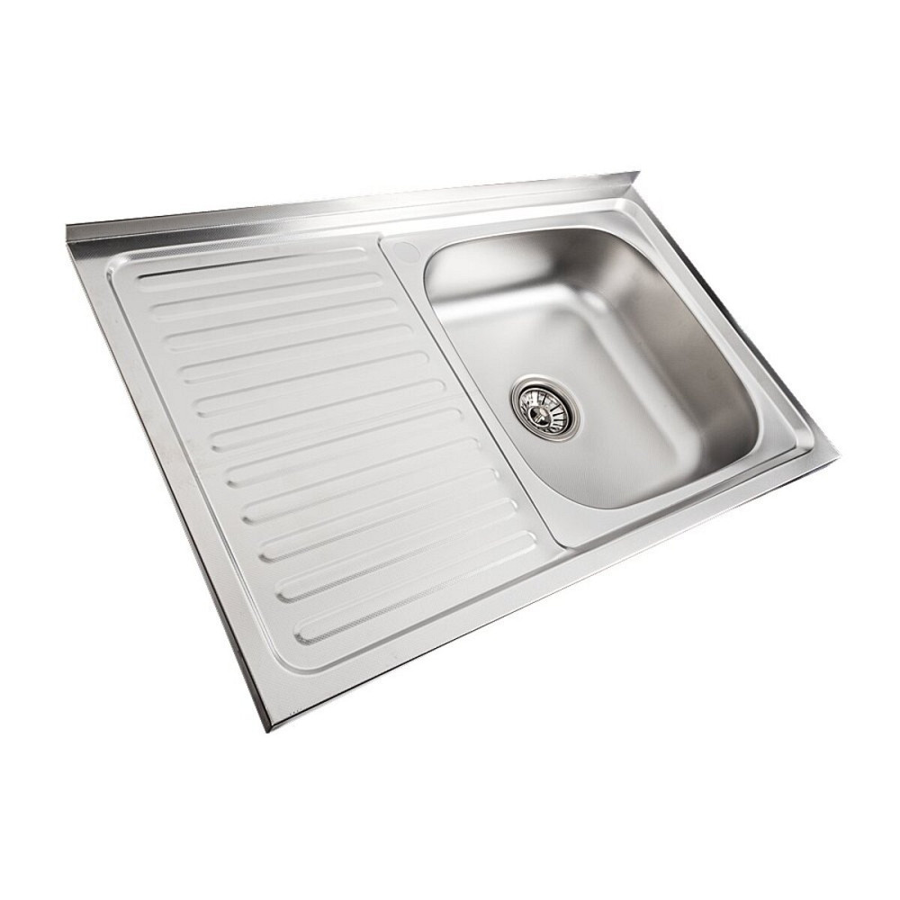 VALESO Кухонна мийка з нержавіючої сталі Valeso ДЕКОР 8050 R (0,7/160 мм) Київ - фото 2