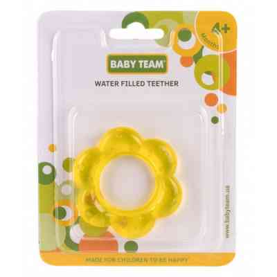 Прорезыватель Baby Team с гелем (4005_желтый_цветочек) Винница