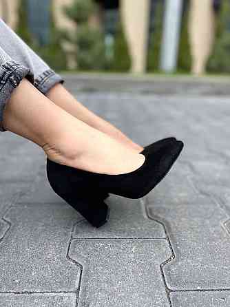 Nivelle Туфлі жіночі NIVELLE чорні натуральна замша каблук 9 см 36р (5168) Коломыя